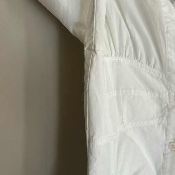 NICHOLAS Tenley Shirt Dress White Corset Cotton Poplin Midi Quiet Luxury Size 6 - Picture 7 of 15